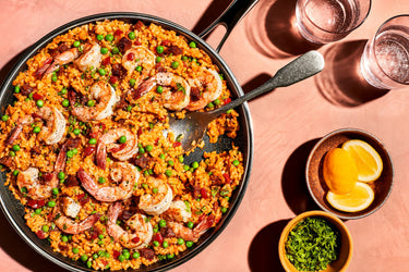 Prawn Paella in 30CM Hybrid Pan