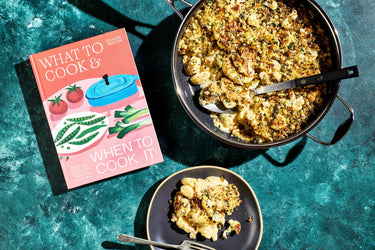 Cauliflower Gnocchi Cheese and a Green Crumb