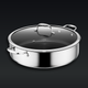 Hybrid Deep Sauté Pan with Lid, 9.5 Litre