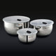HexClad Vacuum Seal Stainless Steel Mixing and Storage Bowls