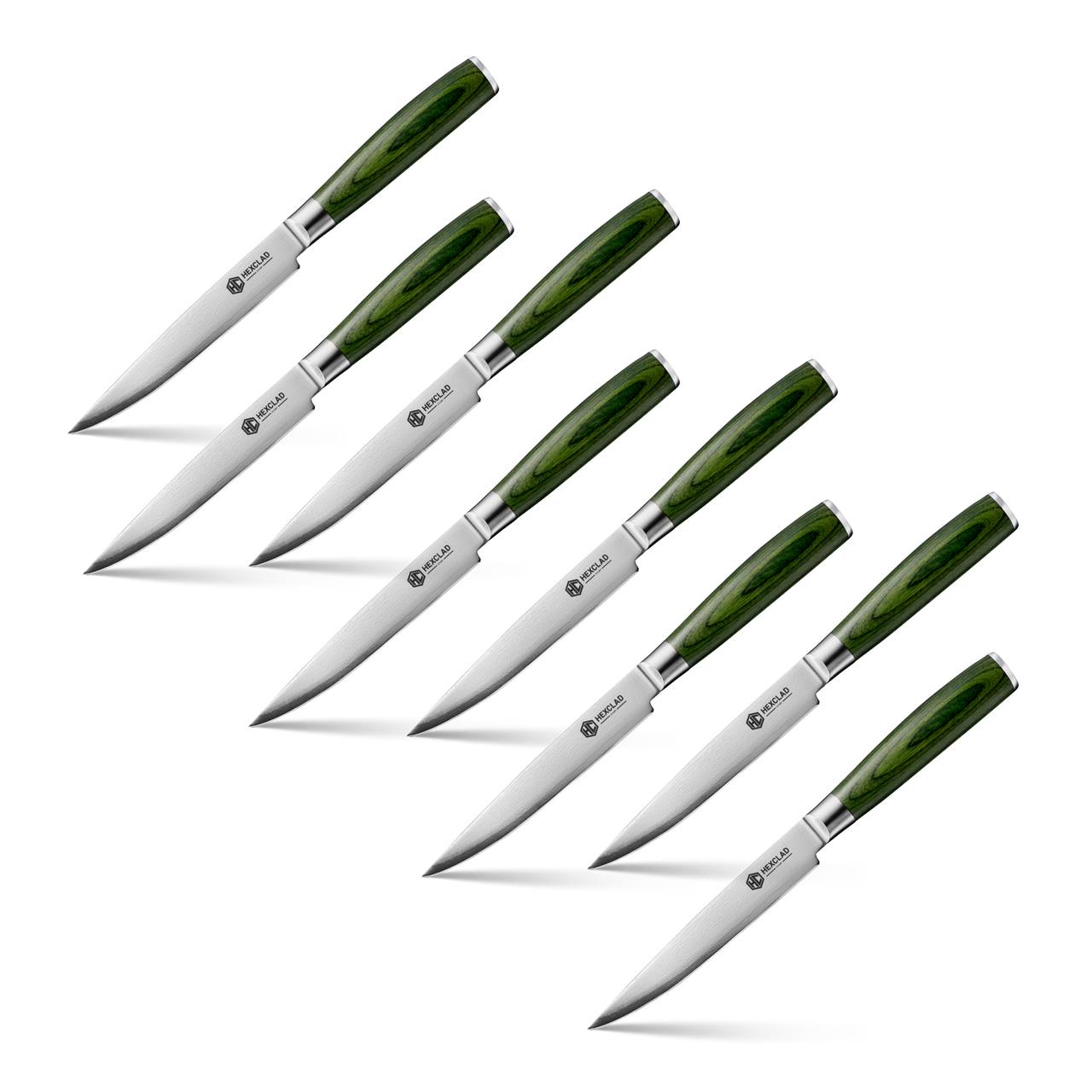 Damascus Steel Steak Knife Set, 8-pc